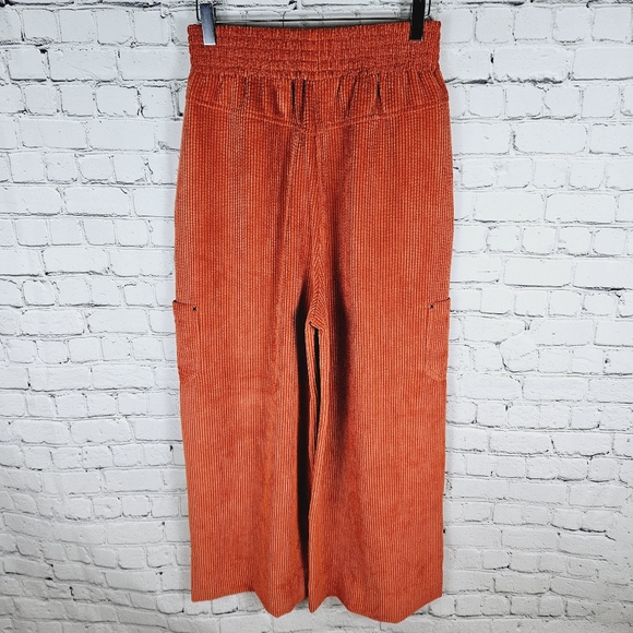 UO URBAN OUTFITTERS | drapey soft corduroy wide leg high waist pants - Picture 3 of 10